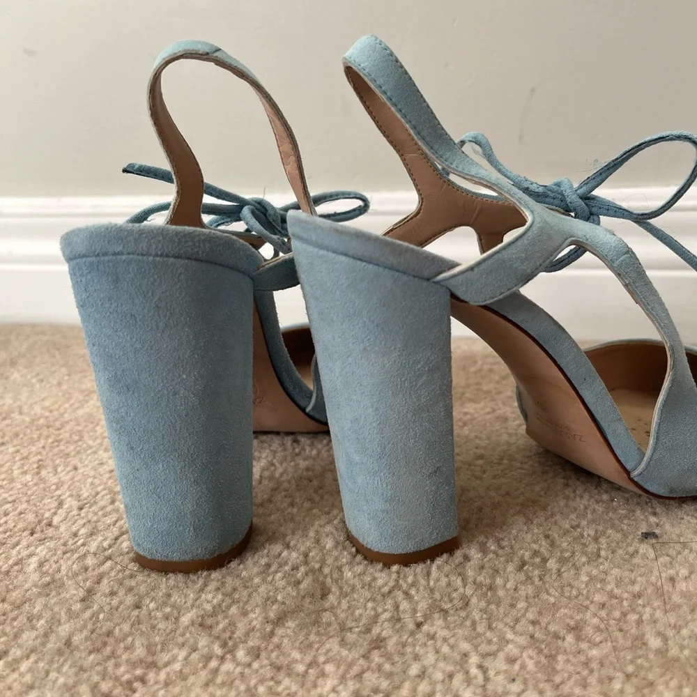 Zara Basic blue heels 37 - Picture 5 of 7
